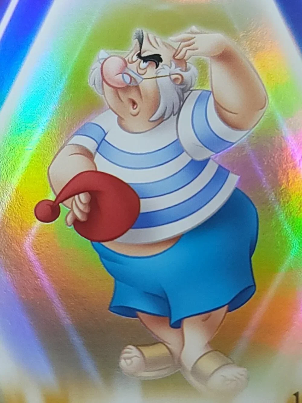 Mr Smee Topps 2026 Disney Neon Gold Holo Parallel Limited 15/50 - Picture 3 of 4